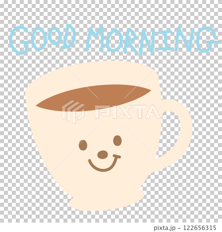 Hot coffee latte in a glass for cafe, restaurant, drink menu, recipe decoration, sticker, department store, supermarket, mart, beverage, kitchenware, cute patch, brooch, office snack, breakfast, icon 122656315