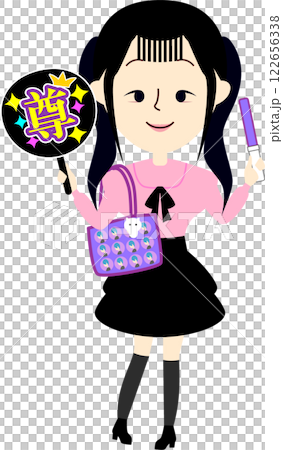 推し活をする女の子 推し活をする女の子 122656338