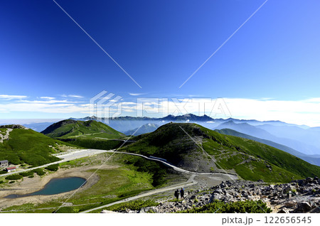 朝の乗鞍、富士見岳からの風景(撮影地:乗鞍、富士見岳) 朝の乗鞍、富士見岳からの風景(撮影地:乗鞍、富士見岳) 122656545
