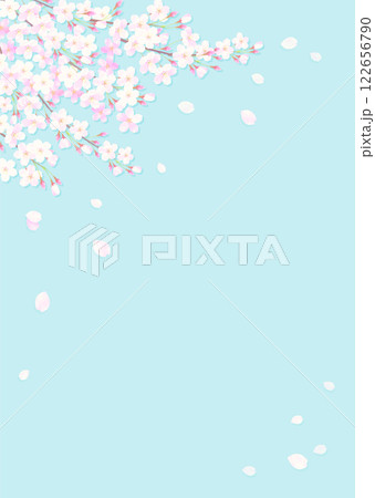 満開の桜のある背景イラスト 満開の桜のある背景イラスト 122656790