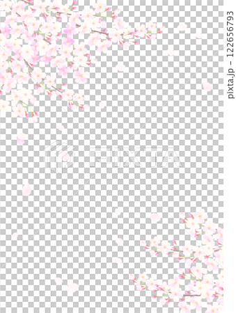 櫻花盛開的背景插圖 櫻花盛開的背景插圖 122656793