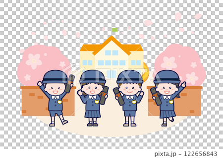 Kindergarteners at the graduation ceremony Kindergarteners at the graduation ceremony 122656843