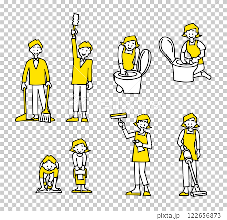 掃除アイコンセット 掃除アイコンセット 122656873