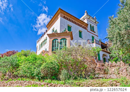 Barcelona. Gorgeous and amazing Park Guel . Barcelona. Gorgeous and amazing Park Guel . 122657024