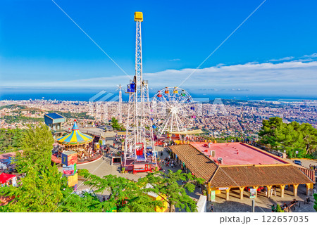 Area Mount Tibidabo, where the Sagrat Cor church is located. Barcelona. Area Mount Tibidabo, where the Sagrat Cor church is located. Barcelona. 122657035
