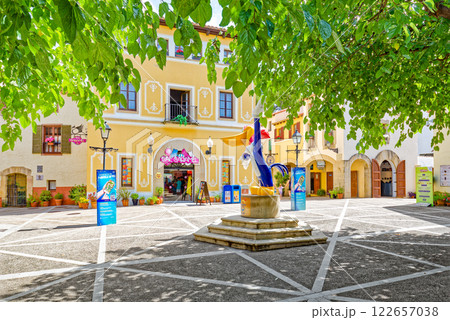 Typical landscapes ,authentic Catalan cozy streets in Spain. Typical landscapes ,authentic Catalan cozy streets in Spain. 122657038