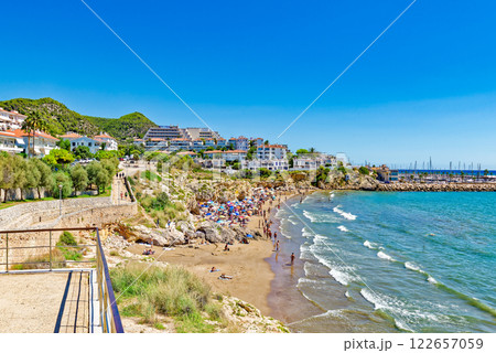Seafront of Sitges,a beautiful town near Barcelona. 122657059