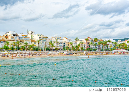 Seafront of Sitges,a beautiful town near Barcelona. 122657066
