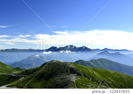 朝の乗鞍、富士見岳からの風景（撮影地：乗鞍、富士見岳） 122657643