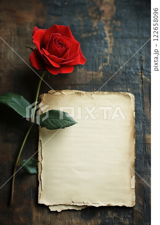 Valentine's Day blank letter . Heart 122658096