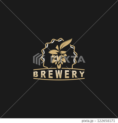 Brewery logo craft beer template design emblems beer cafe, bar, brewing company illustration Brewery logo craft beer template design emblems beer cafe, bar, brewing company illustration 122658171