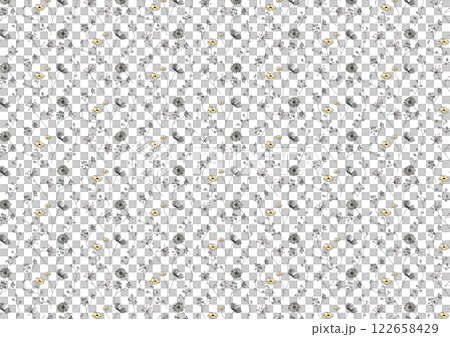 復古唯美的線描植物背景素材 122658429