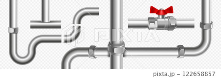 3d plumbing pipe system 122658857