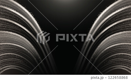 Light wing shaped line background 122658868