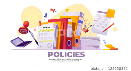 Document procedures composition on white Document procedures composition on white 122658882