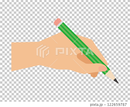 Illustration of a pencil in hand Stationery icon Illustration of a pencil in hand Stationery icon 122659787