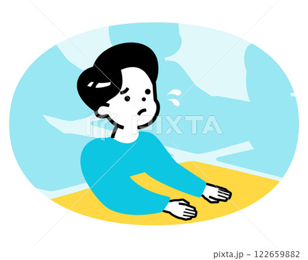 悩む小学生：塾の授業で苦手科目に困る無気力な男の子が懸命に考える様子 122659882