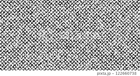 Slub worn linen checkered slant seamless pattern 122660738