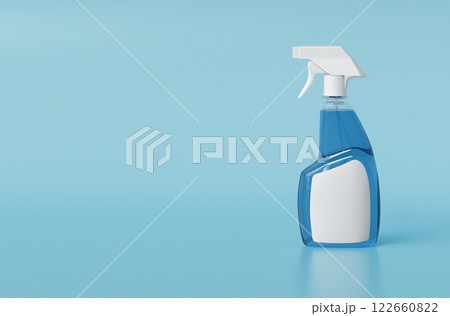 Spray Bottle Background Mock up . 3D Rendering 122660822
