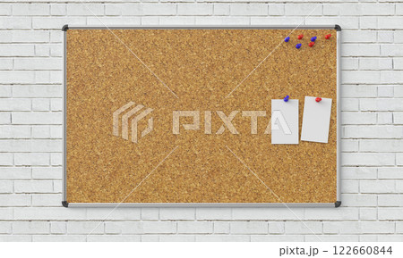 Cork Board for copy space. 3d rendering 122660844