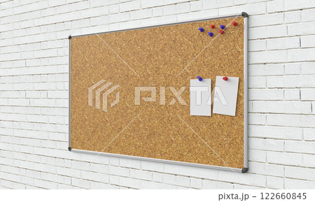 Cork Board for copy space. 3d rendering 122660845