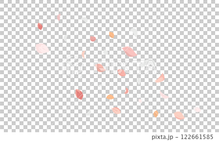 Vector illustration material depicting cherry blossom petals dancing in the wind (flat design) Vector illustration material depicting cherry blossom petals dancing in the wind (flat design) 122661585