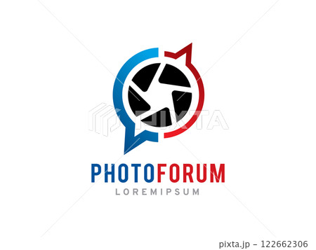 Photography Forum or Community logo symbol or icon template 122662306