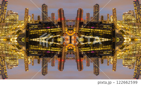 london skyline abstract mirrored pattern london skyline abstract mirrored pattern 122662599