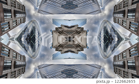 london skyline abstract mirrored pattern london skyline abstract mirrored pattern 122662655