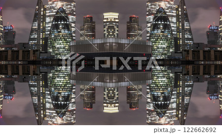 london skyline abstract mirrored pattern london skyline abstract mirrored pattern 122662692