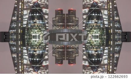 london skyline abstract mirrored pattern london skyline abstract mirrored pattern 122662693