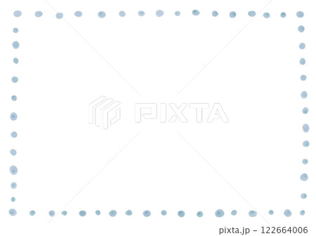 水彩風シンプルな四角いフレーム　枠 122664006