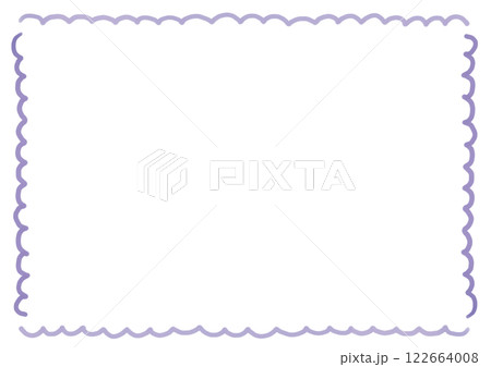 水彩風シンプルな四角いフレーム 枠 水彩風シンプルな四角いフレーム 枠 122664008