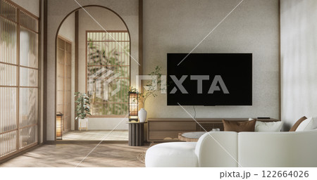 Scene room standard wooden cabinet . 3D rendering 122664026