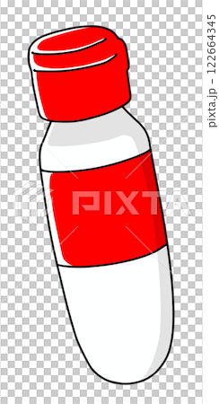 ゆるめシンプルな絵の具1　ベタ塗り 122664345