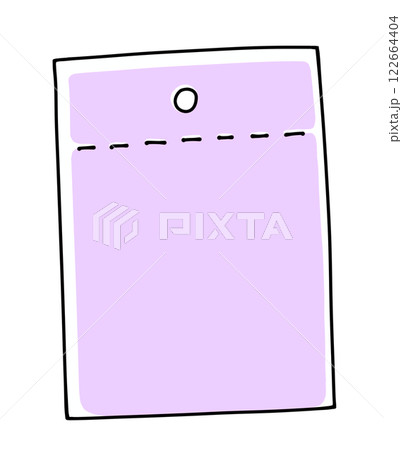 ゆるめシンプルなお菓子材料袋　ベタ塗り 122664404