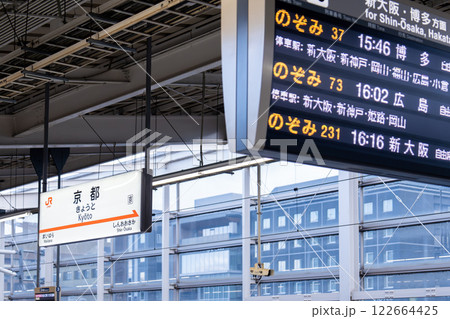 京都駅ホーム 122664425