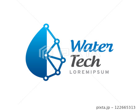 Water Tech logo symbol or icon template 122665313