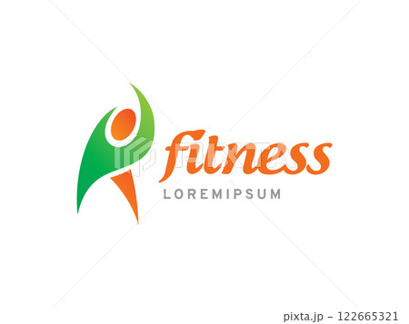 Fitness logo symbol or icon template 122665321