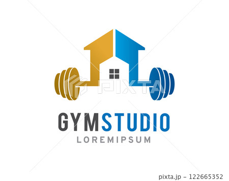 Gym Studio logo symbol or icon template Gym Studio logo symbol or icon template 122665352