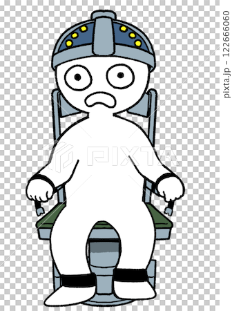 電気椅子に座らされてる人 122666060