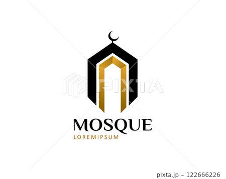 Modern mosque logo symbol or icon template Modern mosque logo symbol or icon template 122666226