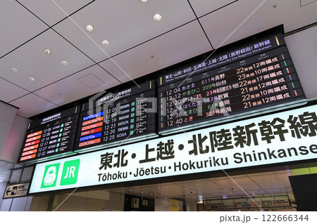 東京駅発車時刻掲示板 東京駅発車時刻掲示板 122666344