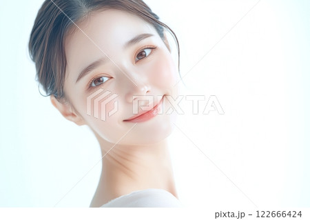 美しい肌の女性「AI生成画像」 122666424
