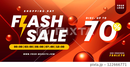 Trendy Apparel Flash Sale Flyer Perfect for announcing limited time offers 122666771