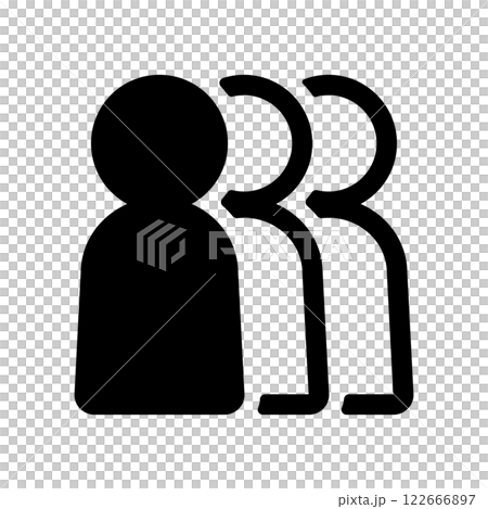 Icon illustration of three people 122666897