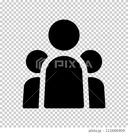 三人の人物のアイコンイラストのイラスト素材 [122666909] - PIXTA