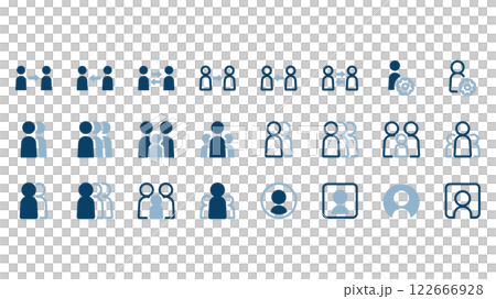 Icon illustration set of various people 122666928