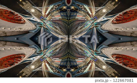 london skyline abstract mirrored pattern london skyline abstract mirrored pattern 122667081