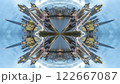 london skyline abstract mirrored pattern 122667087